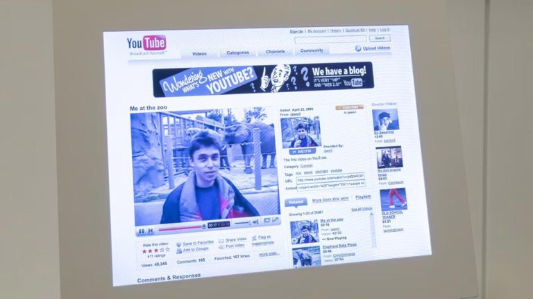 La première vidéo mise en ligne sur YouTube était « musée »