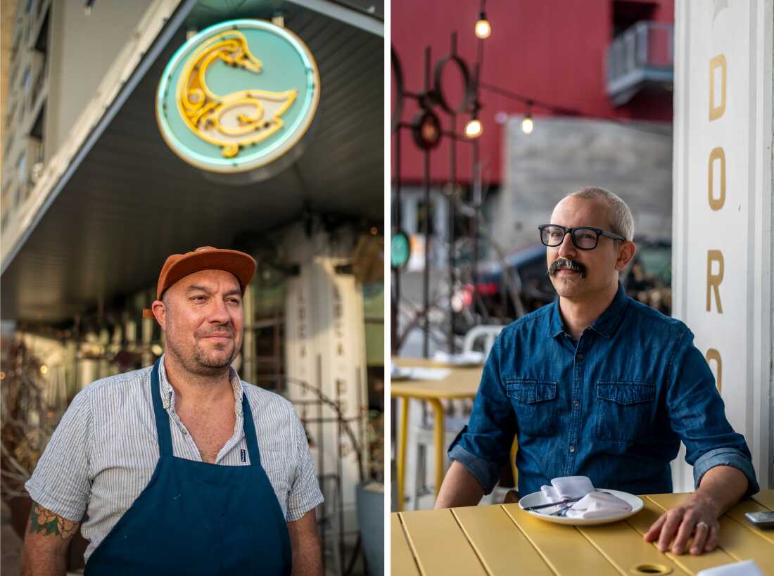 Fiore Tedesco (à gauche) et Adam Orman sont copropriétaires de L'Oca d'Oro.