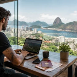 Visa de nomade numérique au Brésil 2026 : exigence de revenu mensuel de 1 500 $