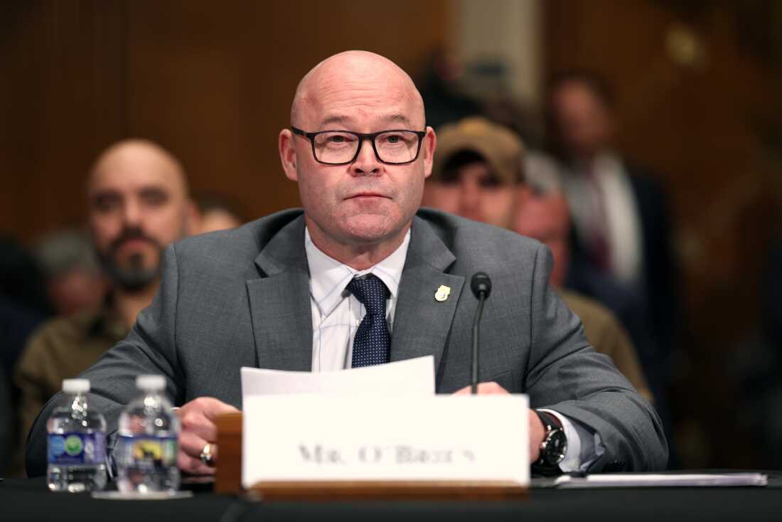 Sean O'Brien, président général de la Fraternité internationale des Teamsters, témoigne au Capitole le 14 novembre 2023 à Washington, DC