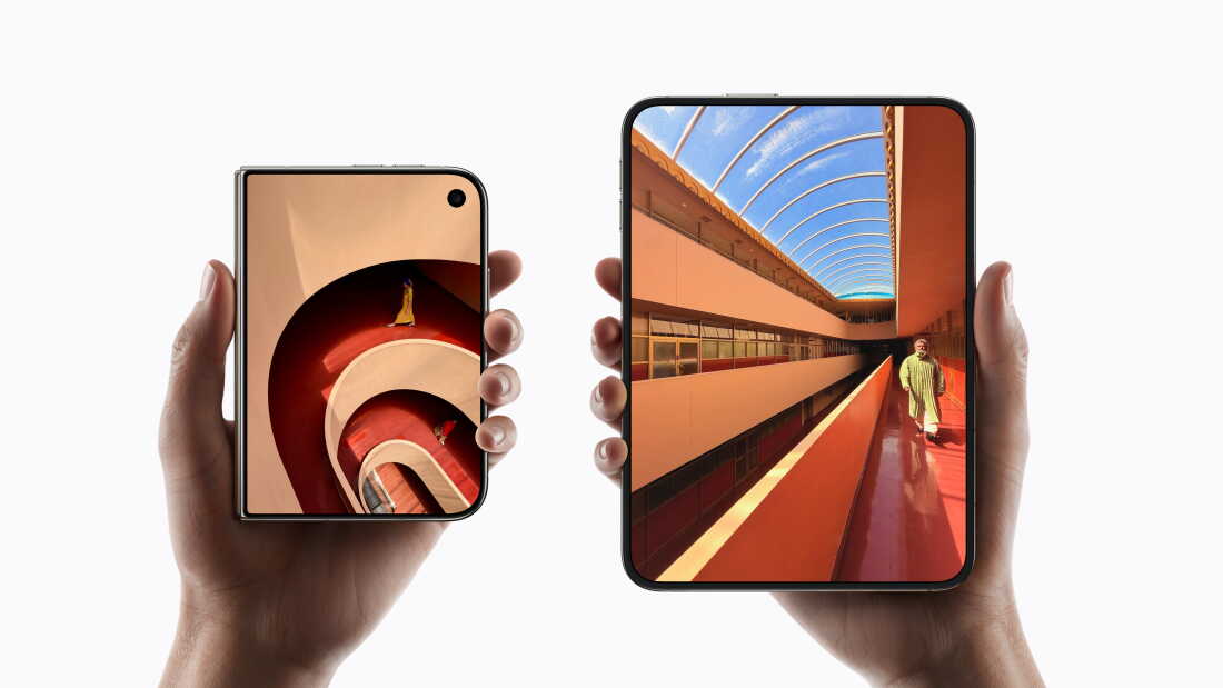 L'iPhone Duo pliable d'Apple peut être ouvert et fermé comme un passeport.