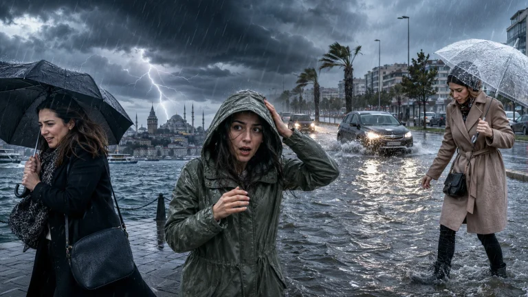 Nouvelle alarme d&rsquo;averses dans de nombreuses villes, dont Istanbul : la météorologie a donné une date et prévenu