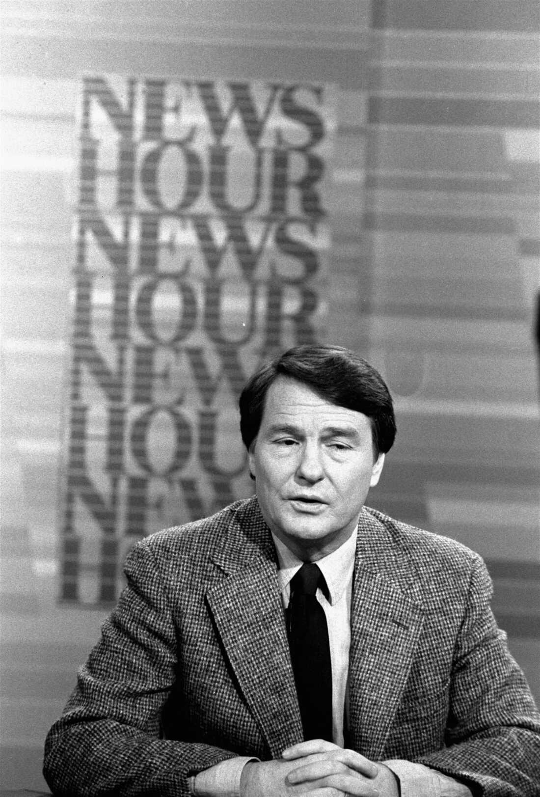 Jim Lehrer animait PBS Newshour en 1984